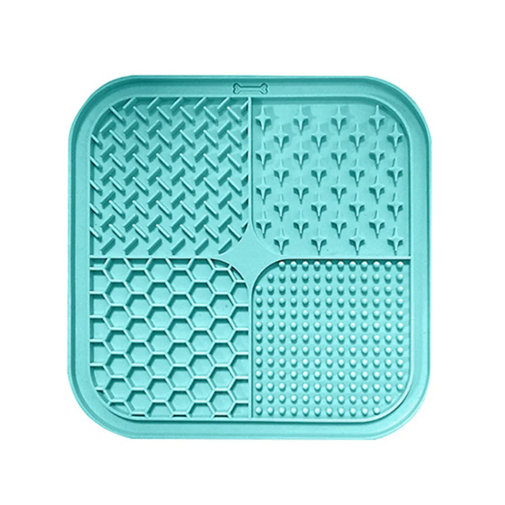 Tapis de léchage en silicone pour chien - coloris Turquoise