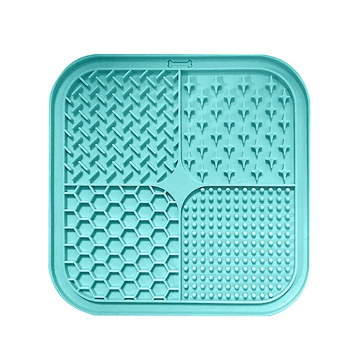 Tapis de léchage en silicone pour chien - coloris Turquoise